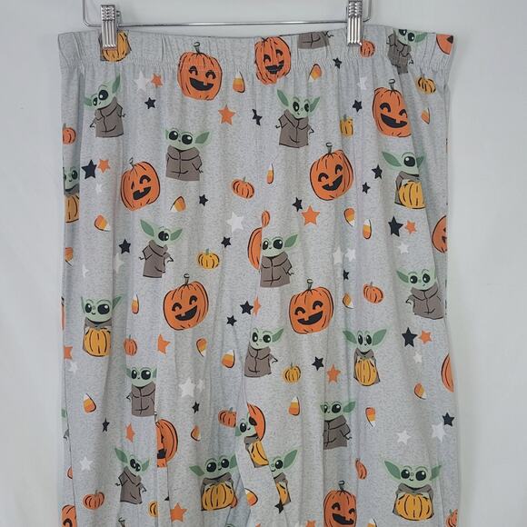 Munki Munki- 2 piece pajama pants- Flamingos and Baby Yoda- size XL - Picture 5 of 13